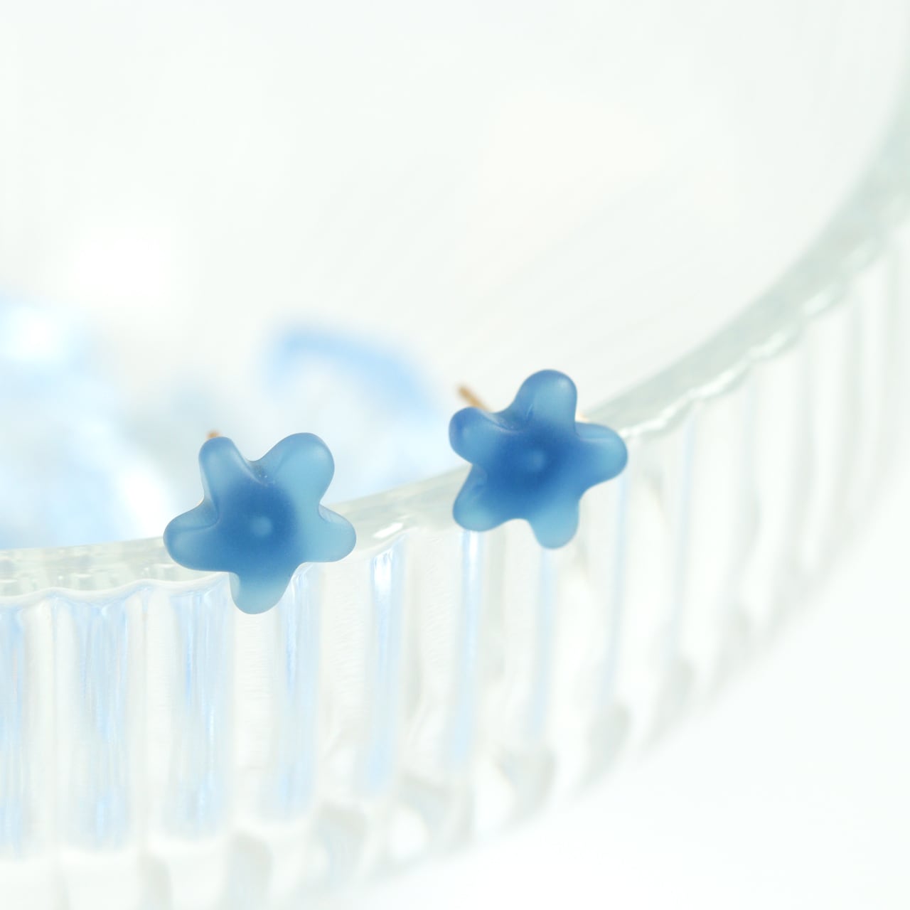 プルームアゲート ダブレット 14kgf ピアス プルームアゲート