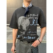 VINTAGE ストリート ロックガール Tシャツ T1697