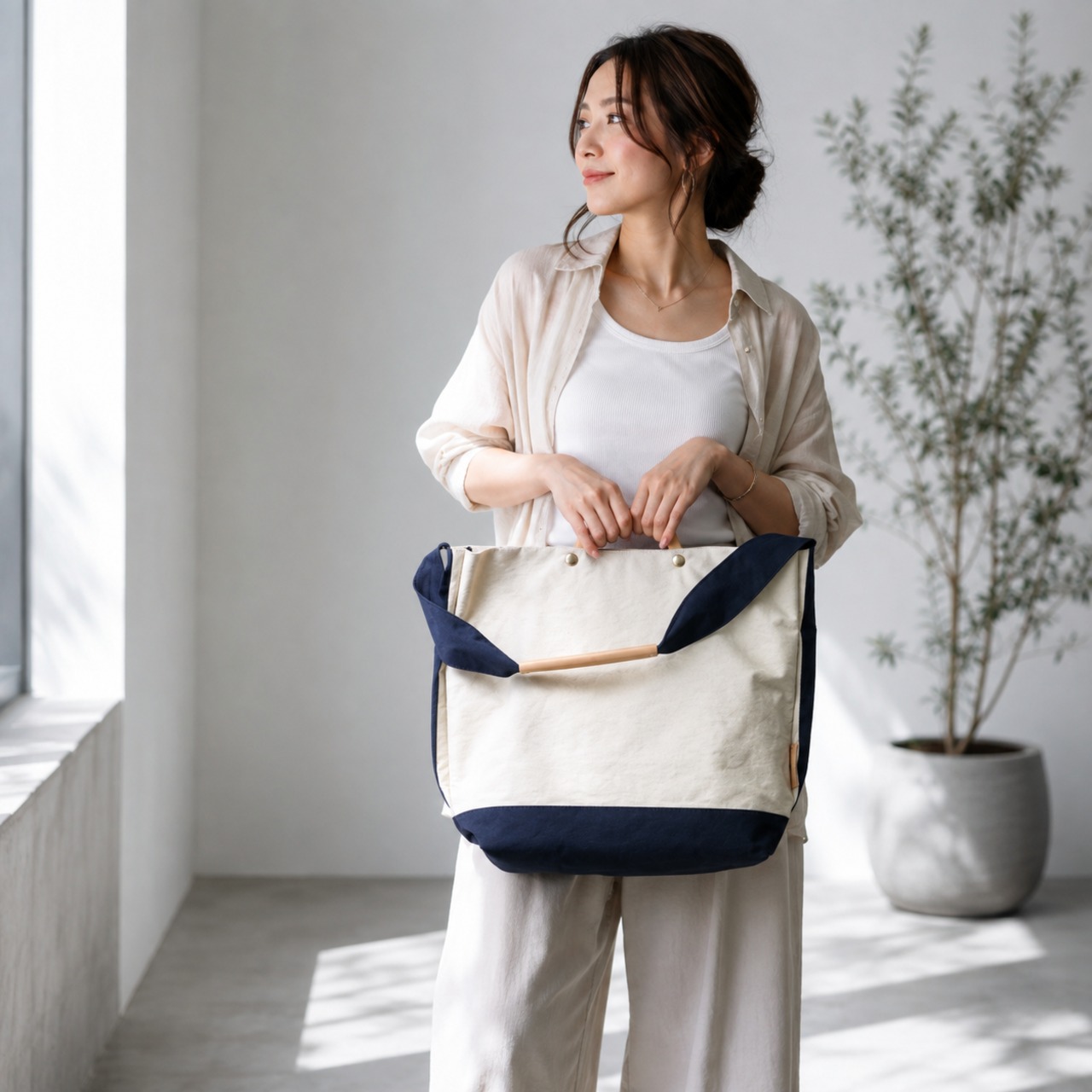 【TUTUMU】 News paper tote 豊岡鞄 (KW-43) - 3