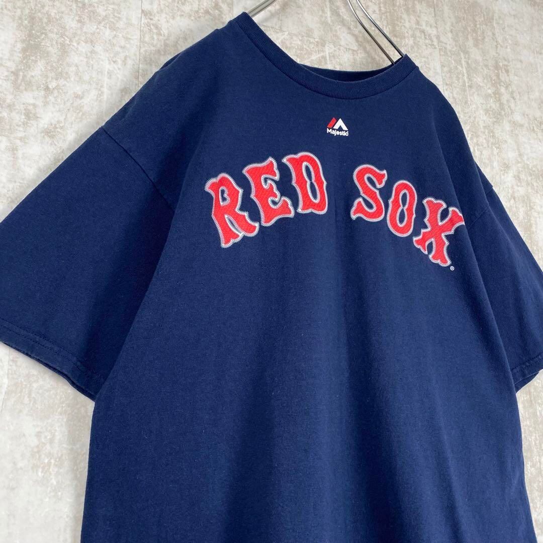 90年代 NUTMEG MLB BOSTON REDSOX ボストンレッドソックス MO VAUGHN モーボーン スポーツプリントTシャツ USA製 メンズM ヴィンテージ /eaa337186