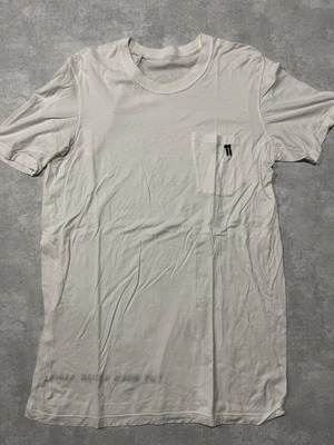 11 by boris bidjan saberi T[シャツ 　白　ロゴ　刺繍