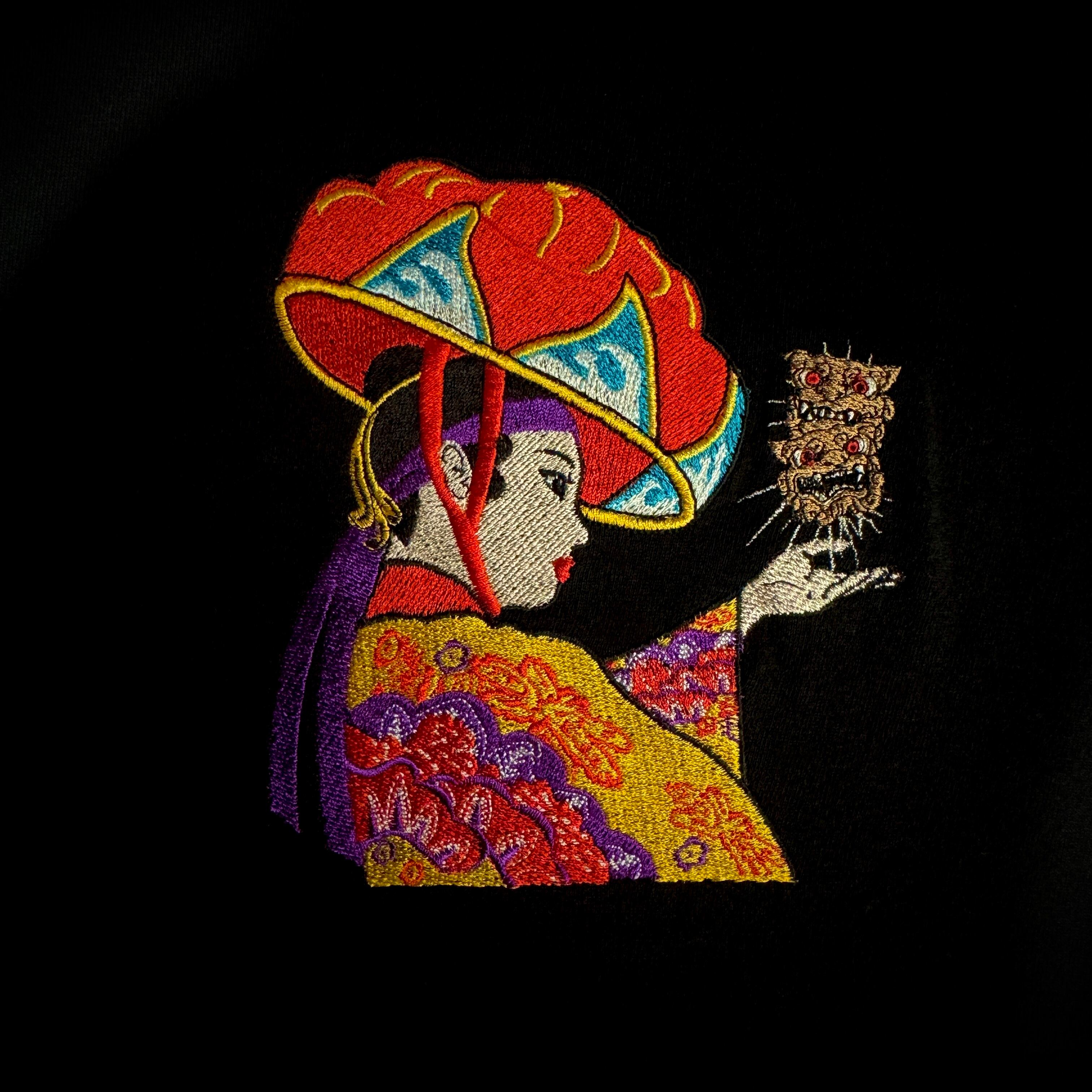 花笠　沖縄 刺繍Tシャツ】沖縄花笠 | PAY ID
