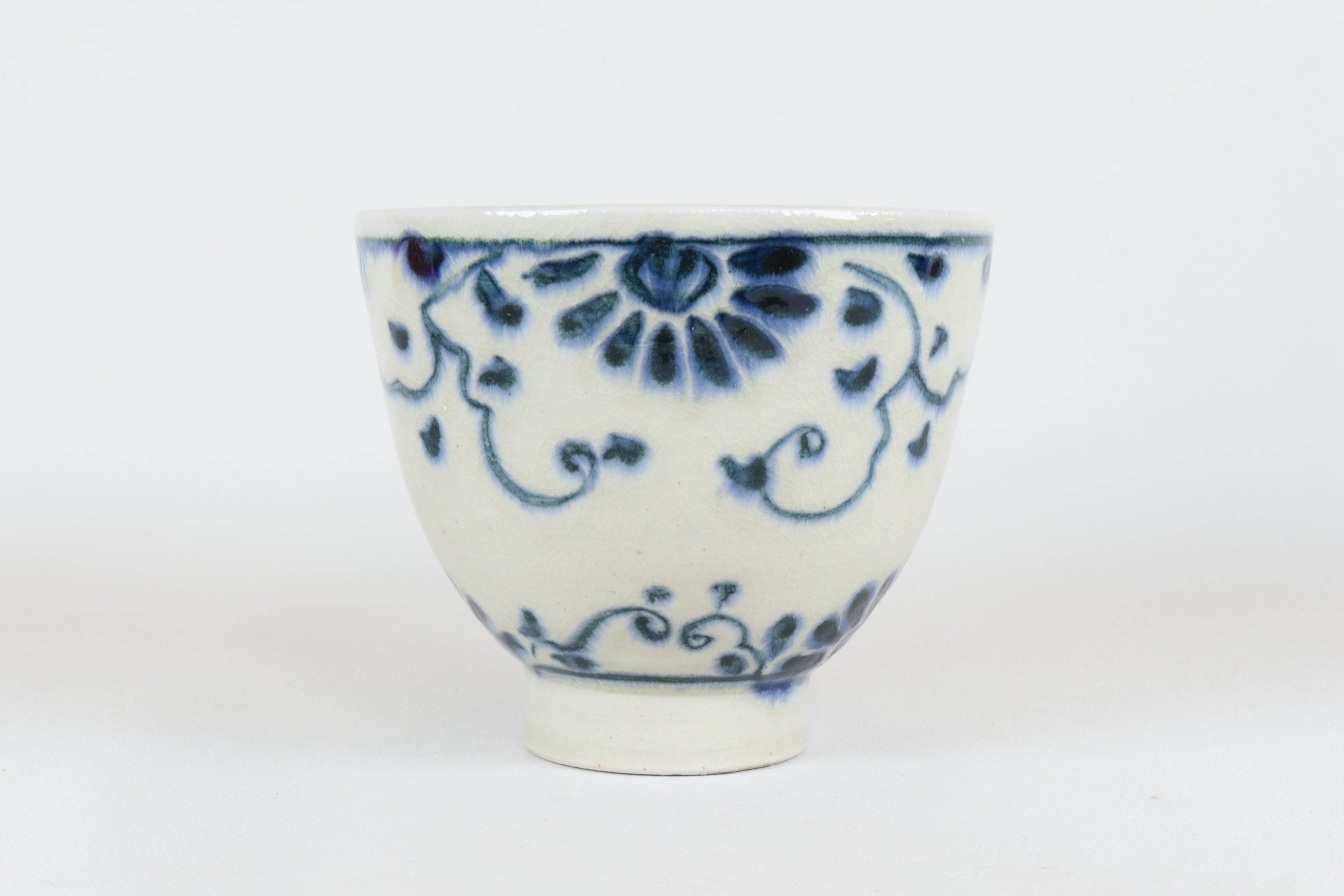 安南 高台4寸丼 花安南【B級品 特価】