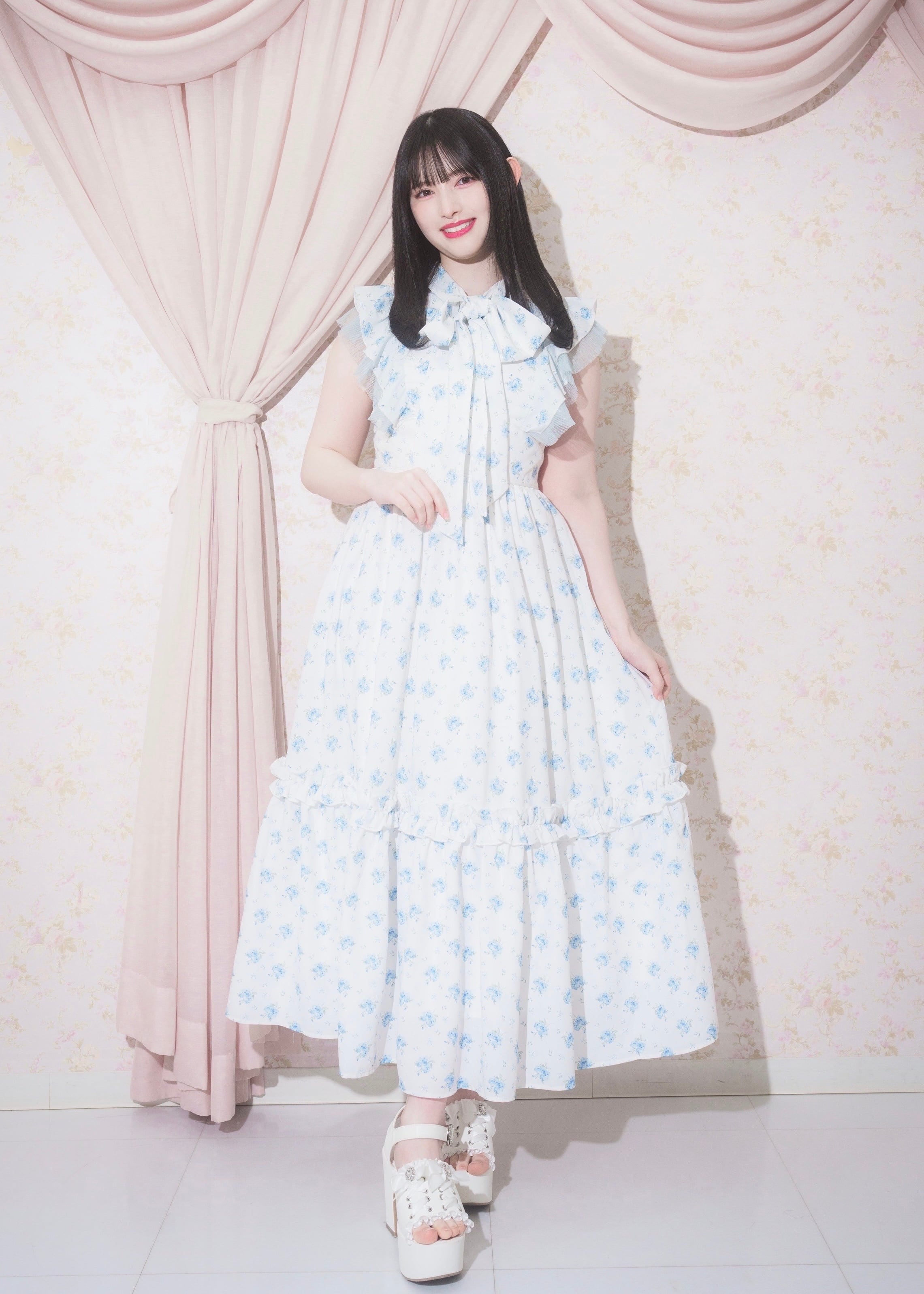ほぼ未使用】mikomori ロングワンピース こだわら
