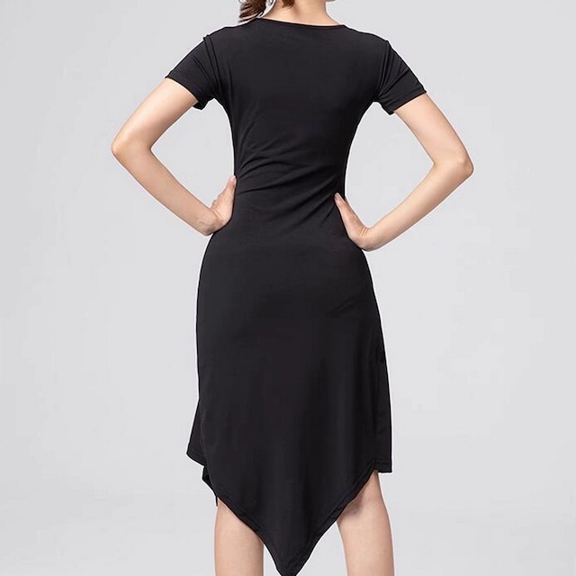 アシンメトリーデザイン ダンスドレス ds0547