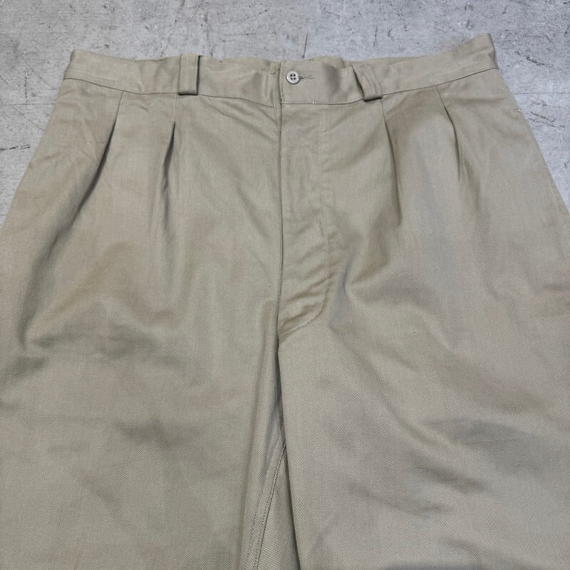 50's 60's フランス軍 M52 チノトラウザーズ チノパン ベージュ 50's 60's フランス軍 M52 チノトラウザーズ チノパン ベージュ