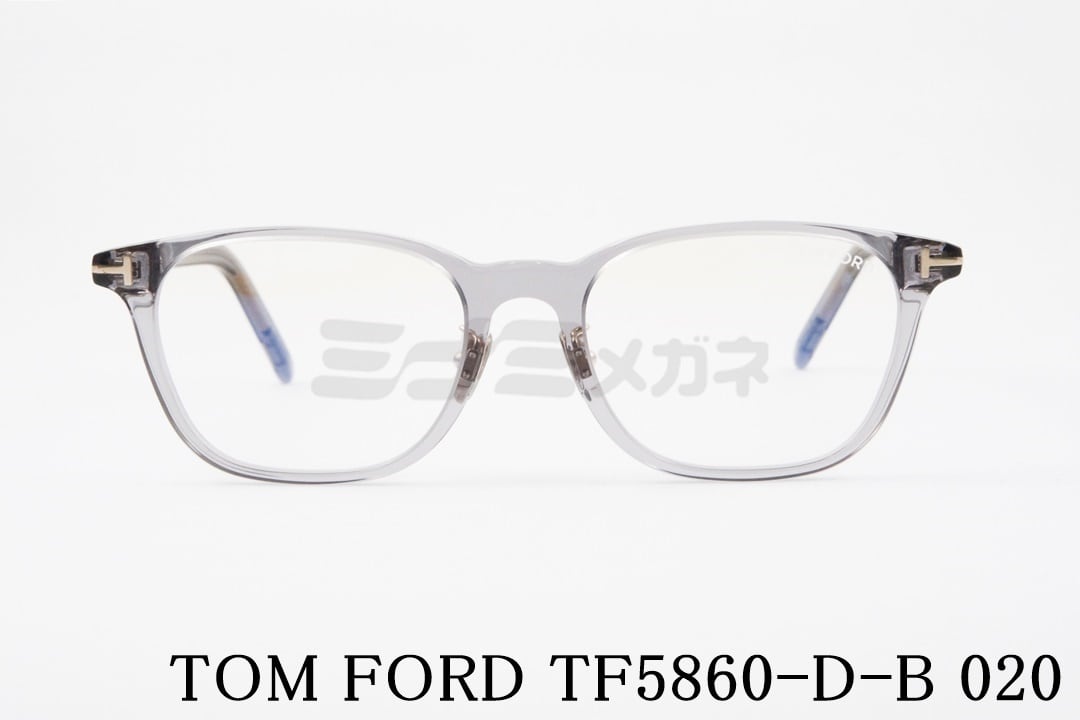 TOM FORD ブルーライトカット TF5860-D-B ECO 020 ウエリントン メンズ レディース 眼鏡 おしゃれ アジアンフィット メガネ  トムフォード