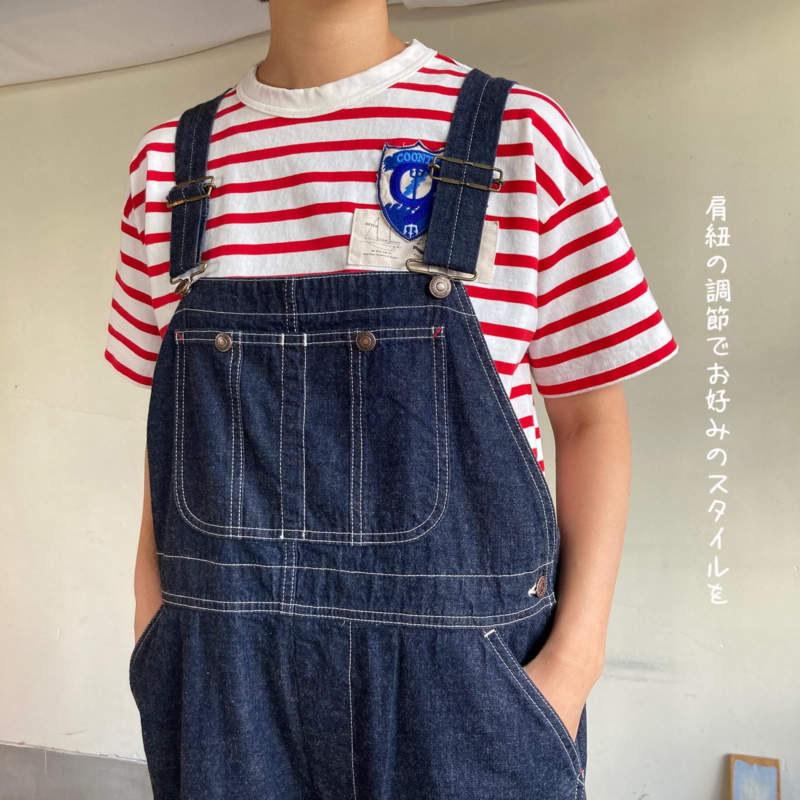 オーセンティックオーバーオール Girl's マルチシーズン/8オンスデニム