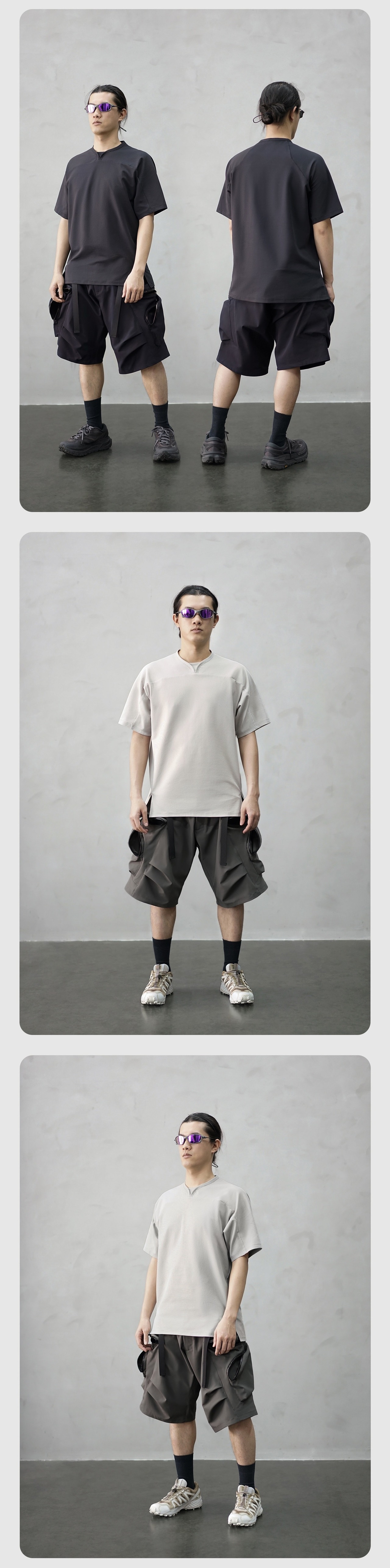 NOSUCISM_26SS_ソロナ クールフィーリング クイックドライ ワッフル Tシャツ