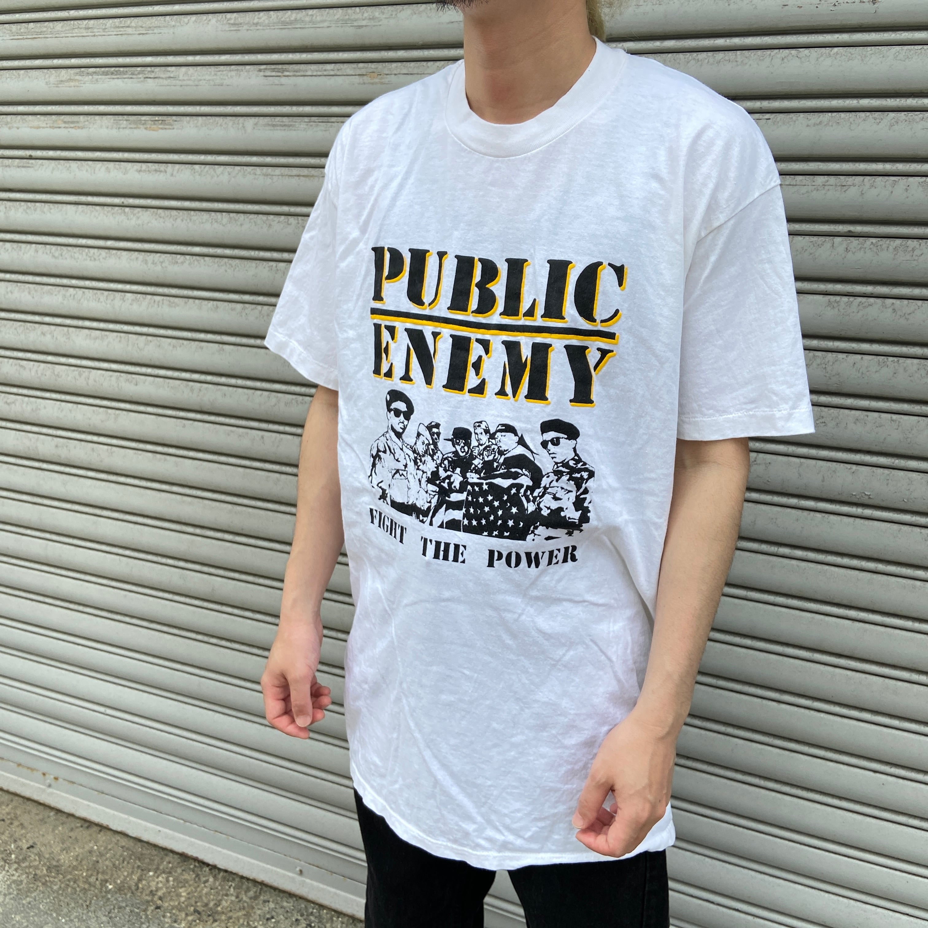 90s USA製 PUBLIC ENEMY プリントTシャツ ラップt 白 XL | 古着 90s USA製 PUBLIC ENEMY プリントTシャツ ラップt 白 XL | 古着