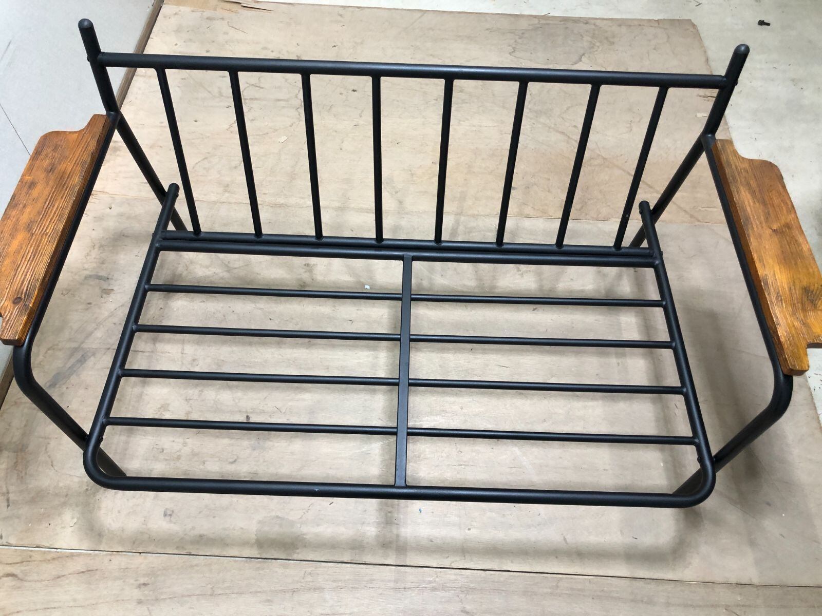 ソフトレザー 鉄脚 2人掛け ソファ 肘付き 75050-1-010 | みなと屋本舗