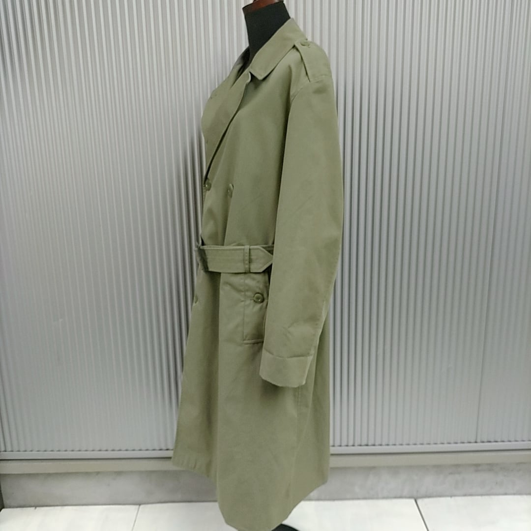 【フランス軍/80s】美品/VETIFLER/軍物/ビンテージ/ヴィンテージ/ヨーロッパ古着/FRENCH ARMY TRENCH  COAT/士官/ユーロ/フレンチミリタリー/ベルト付/オフィサーコート/トレンチコート/96C/ライトカーキ/P0923S/