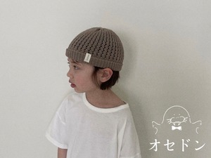 【DIgreen ディグリーン】 コットンライトニット帽　ベージュ