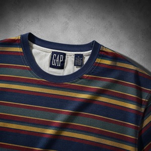 オールド GAP マルチボーダー 半袖Tシャツ コットン