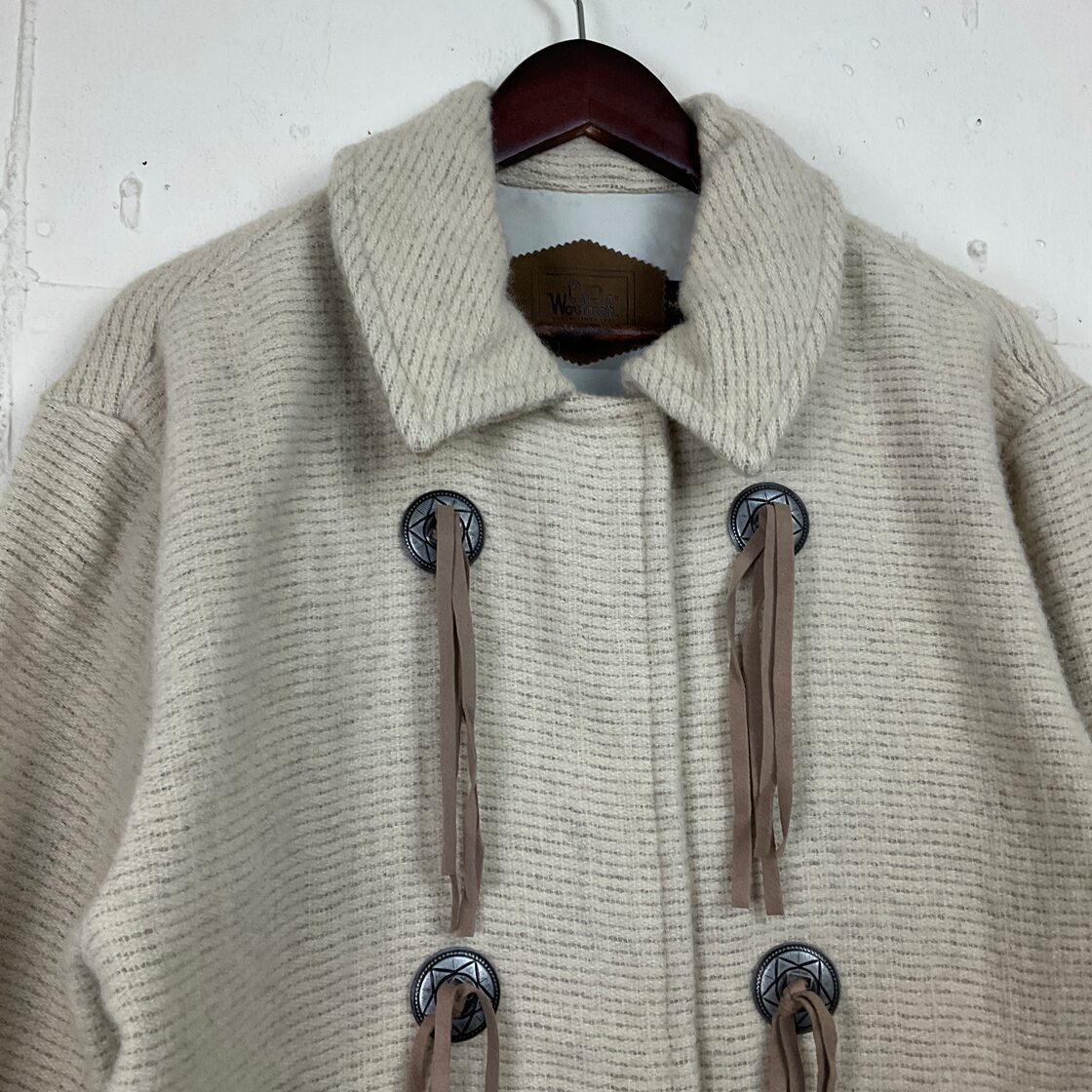 USA製 ウールリッチ Woolrich ネイティブ柄 モヘア ウール ロング 