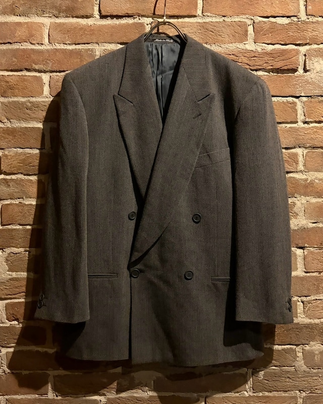 【Caka act3】“GIORGIO ARMANI” Vintage Double Breasted Wool Tailored Jacket