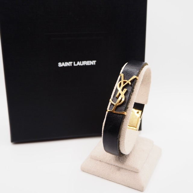 SAINT LAURENT PARIS カサンドラ オピウム レザー ブレスレット サンローラン パリ