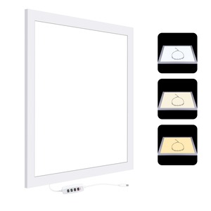 【特価処分】PULUZ 38cmLEDライトパネル LEDシャドーレスライトパネル 18W 1000LM 無段階調整 2800-6500K 3段階3色温度調整 LED写真シャドーレスライトパネルパッド Type-c接続 アクリル素材 珠宝や化粧品商業用撮影に最適 商品撮影照明キット 撮影セット (38*38*1cm-LEDシャドーレスライト)