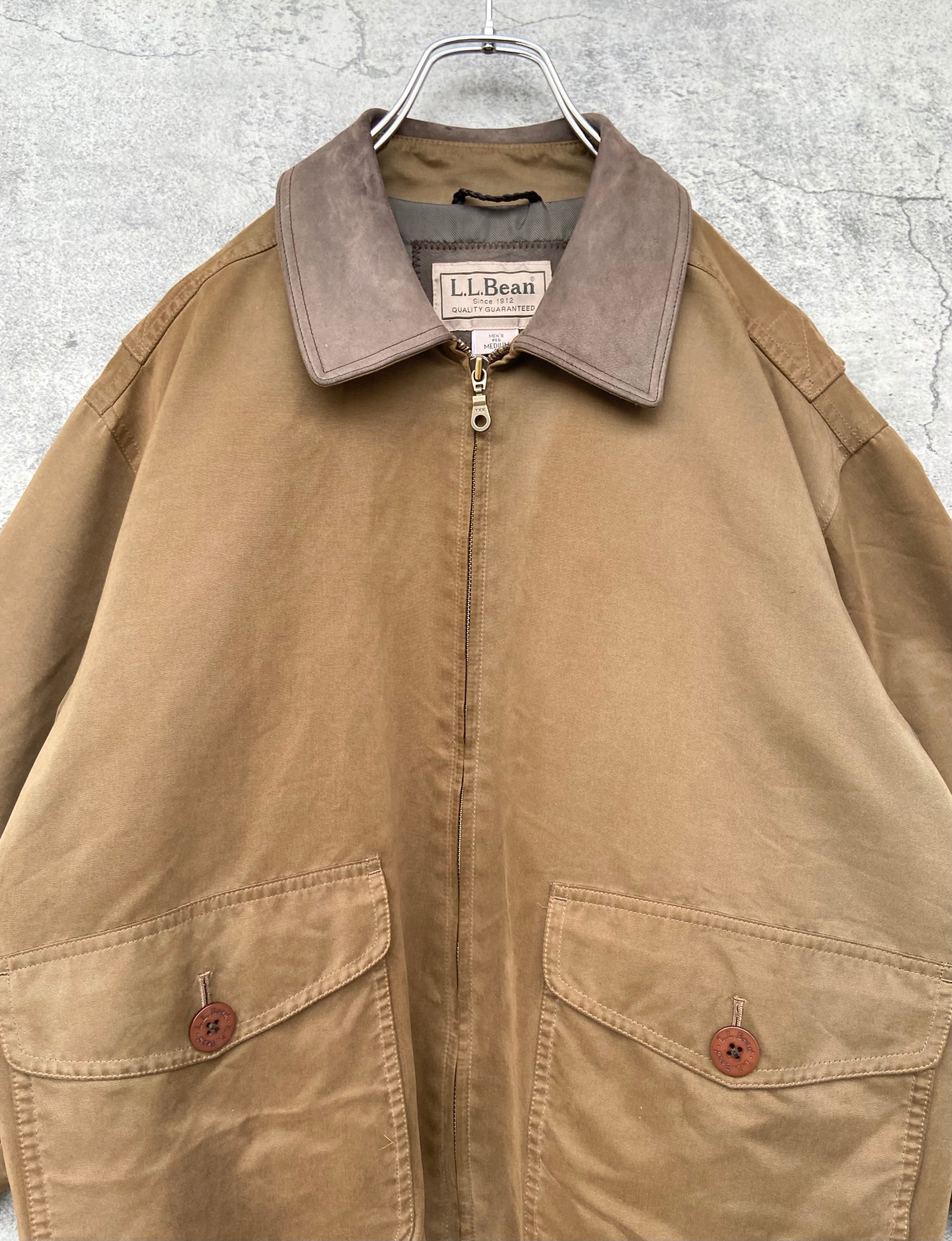 vintage  L.L.Bean エルエルビーン スウェード ジャケット 襟レザー ハンティング