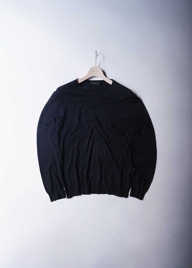 PRADA 2020 crew neck cotton-cashmere knit