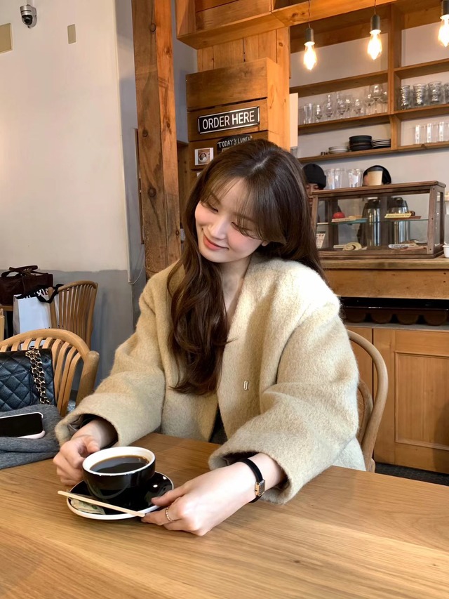 (OUNCE)  center  alpaca half  coat / 2color