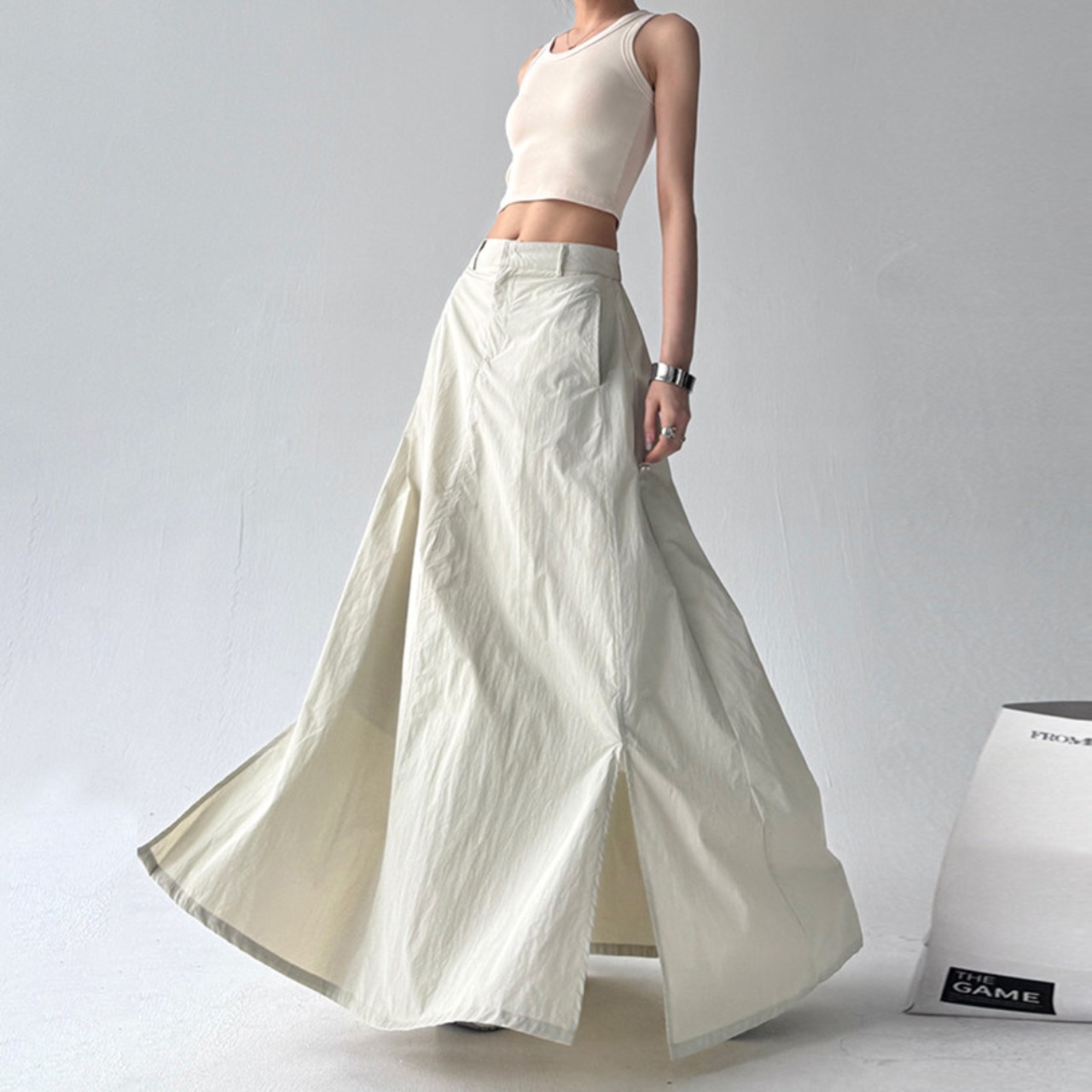 A-line midi skirt (ME378)