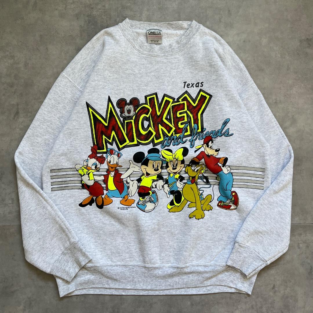 ディズニー オニータ スウェット ミッキー 90s USA製 XL 17765