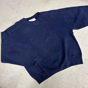 LL BEAN × RUSSELL NAVY SOLID SWEAT SHIRT USA