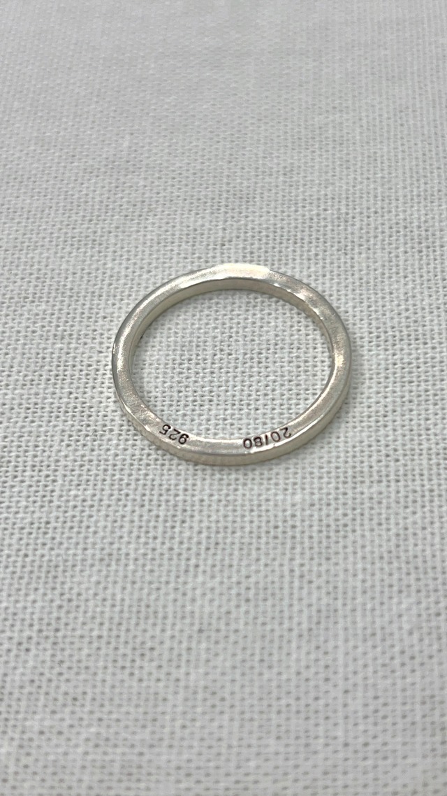 【20/80】STERLING SILVER SQUARE RING 1.8mm WIDTH