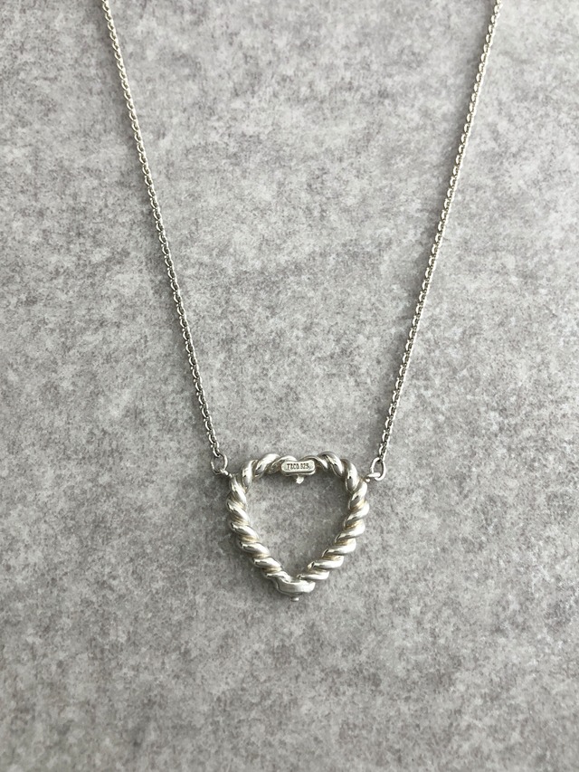 Tiffany & Co. ティファニー ネックレス シルバー ツイストハート 925 vintage ヴィンテージ オールド 87wdvb