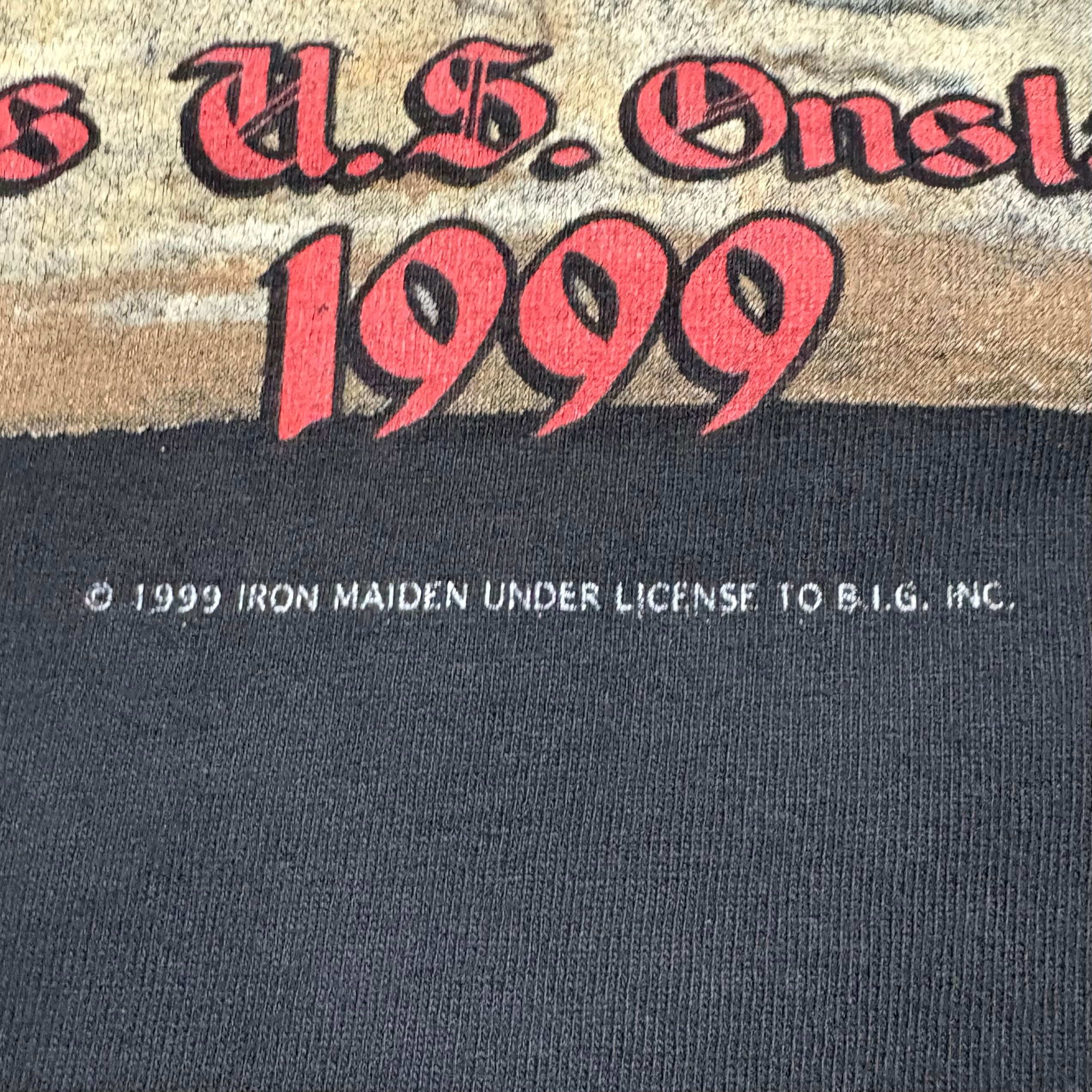 Vintage99年アイアン・メイデン北米ツアーTシャツ黒XL程度が良いです