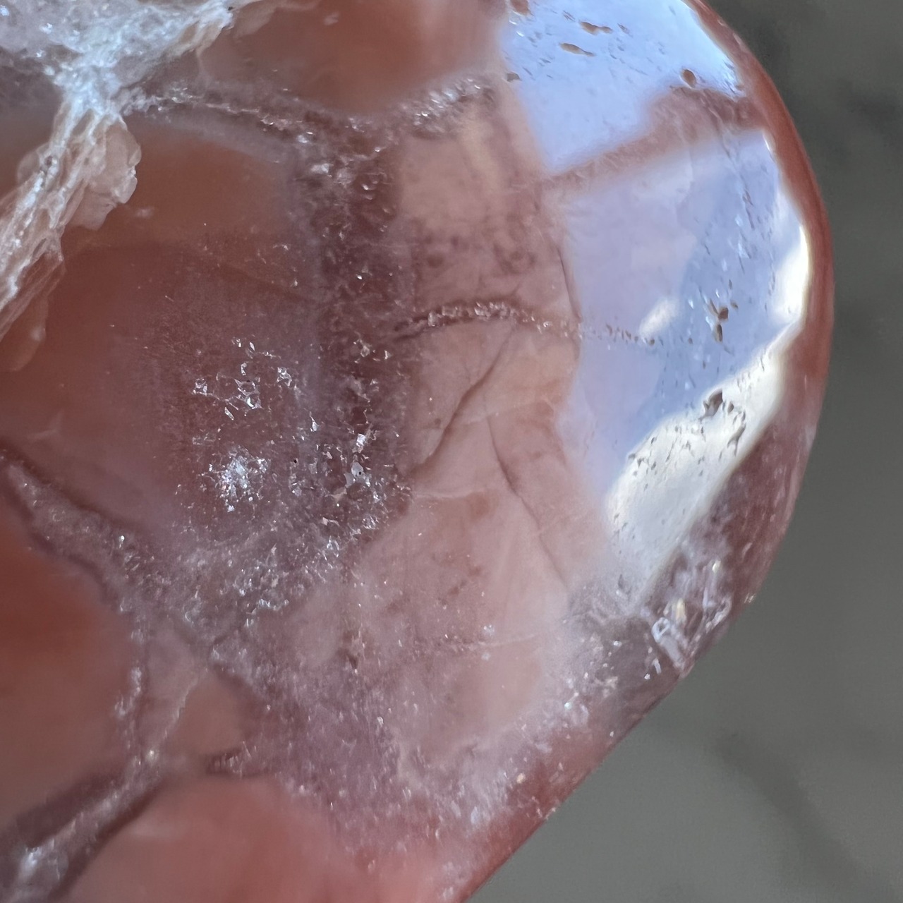 レッドアゲート*ハート5*天然石インテリア*置き物