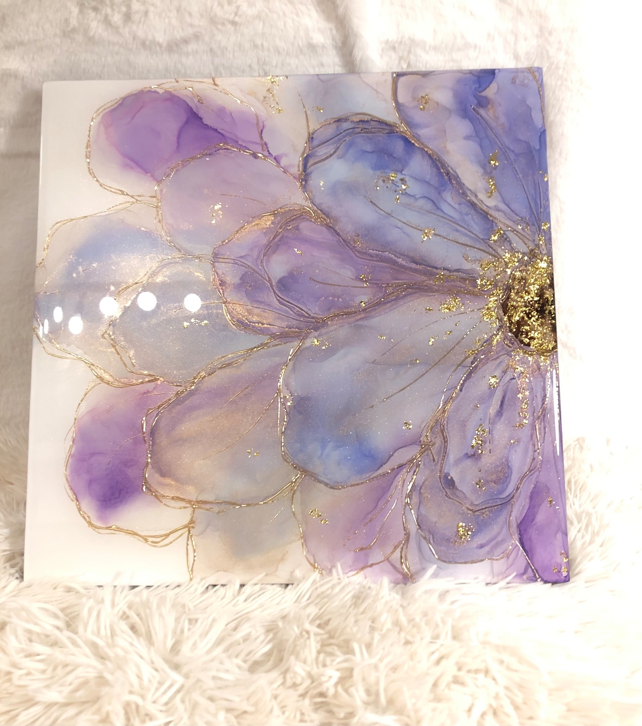 【アートパネル】淡藤フラワー