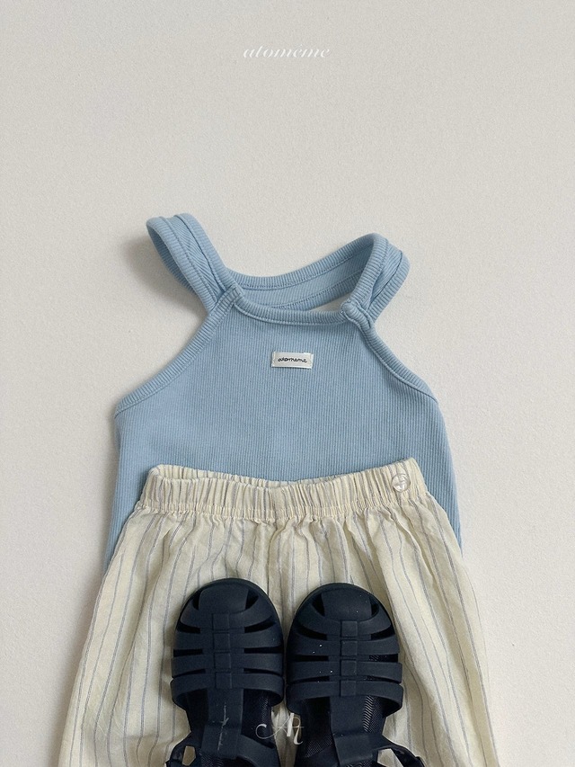 〘予約〙atomeme / Rene Rib Halter-neck Top