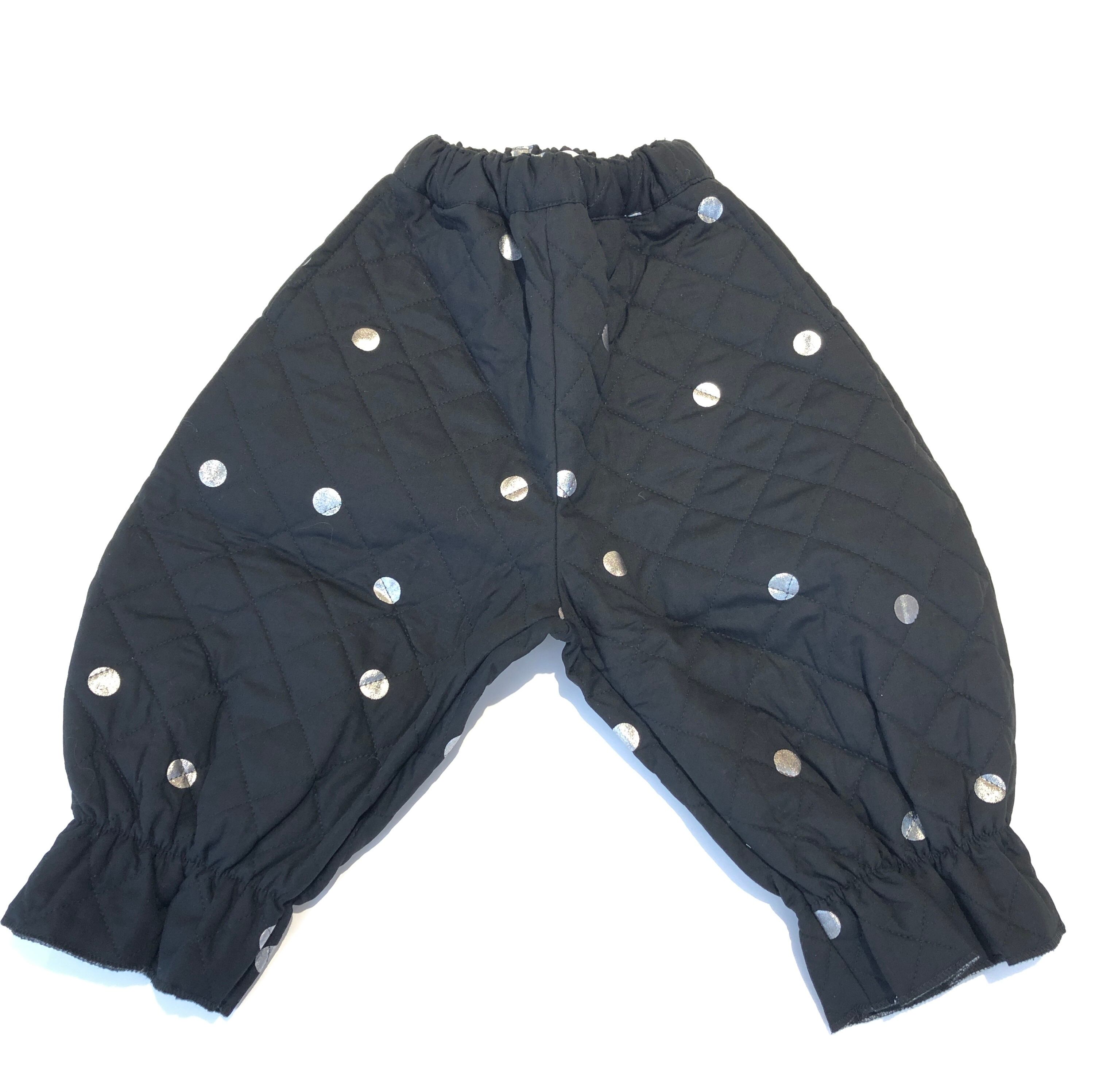 21aw フランキーグロウ Frankygrow Ankle Tide Quilting Pants F Black Silverdots パンツ Kobito De Punch コビトデパンチ