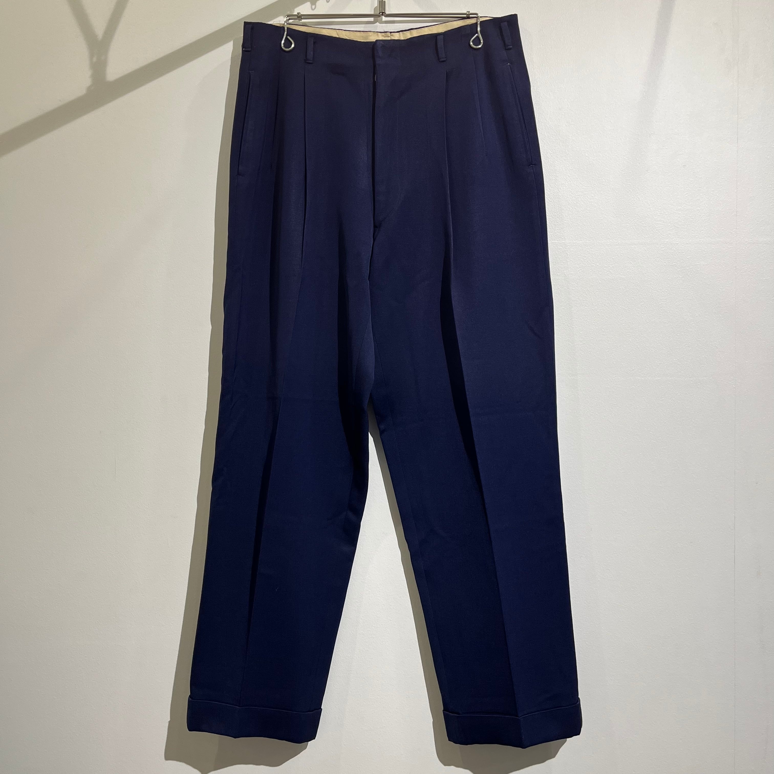 50s Rayon Gabardine 2Tack Slacks 50年代 レーヨン ギャバジン ...