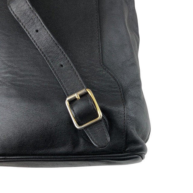 GUCCI グッチ バックパック ブラック バンブー レザー ダブルポケット リュック vintage ヴィンテージ オールド thtsm7