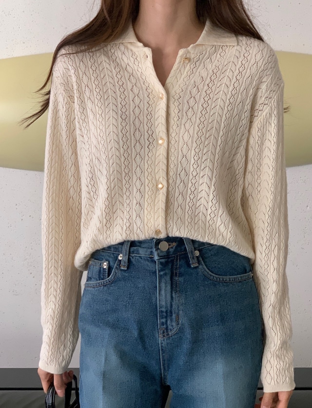 【即納】feminine cardigan