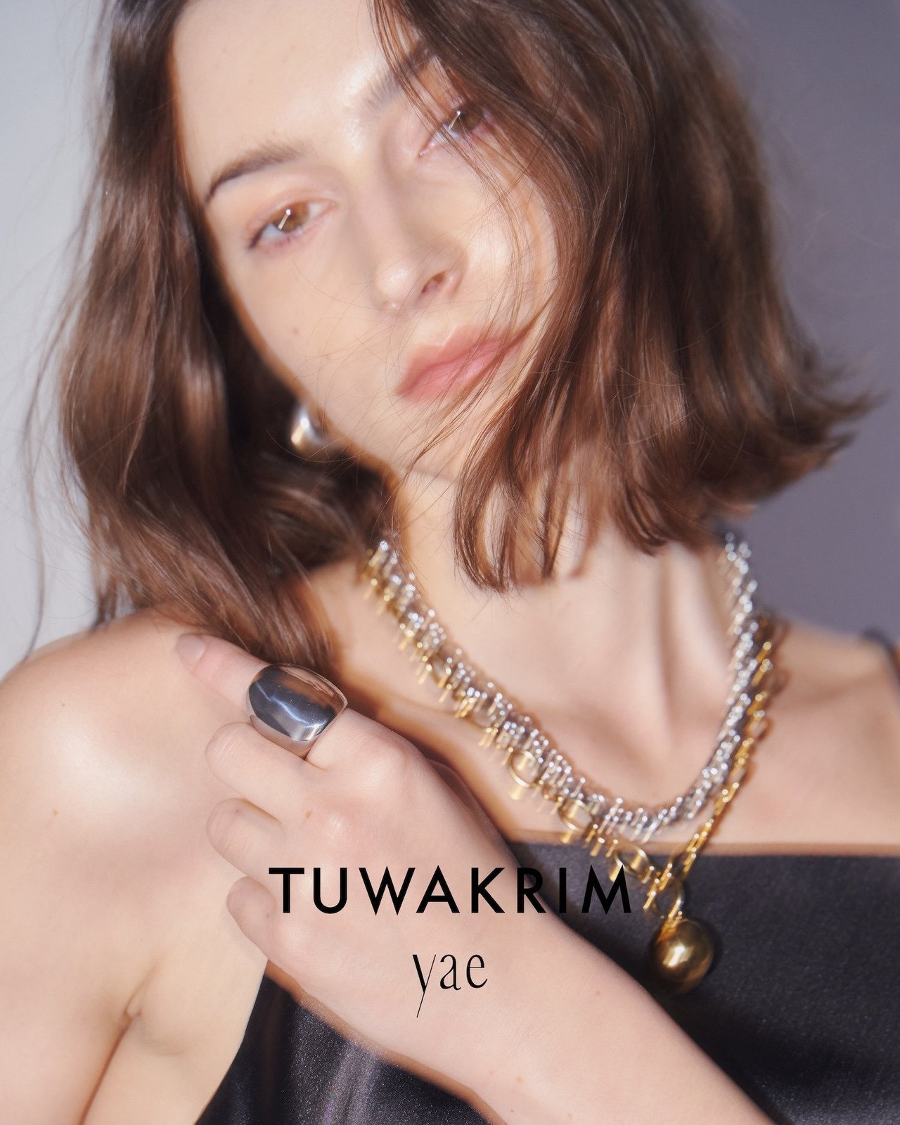 yae×TUWAKRIMコラボ・デザインチェーンネックレス/020333a