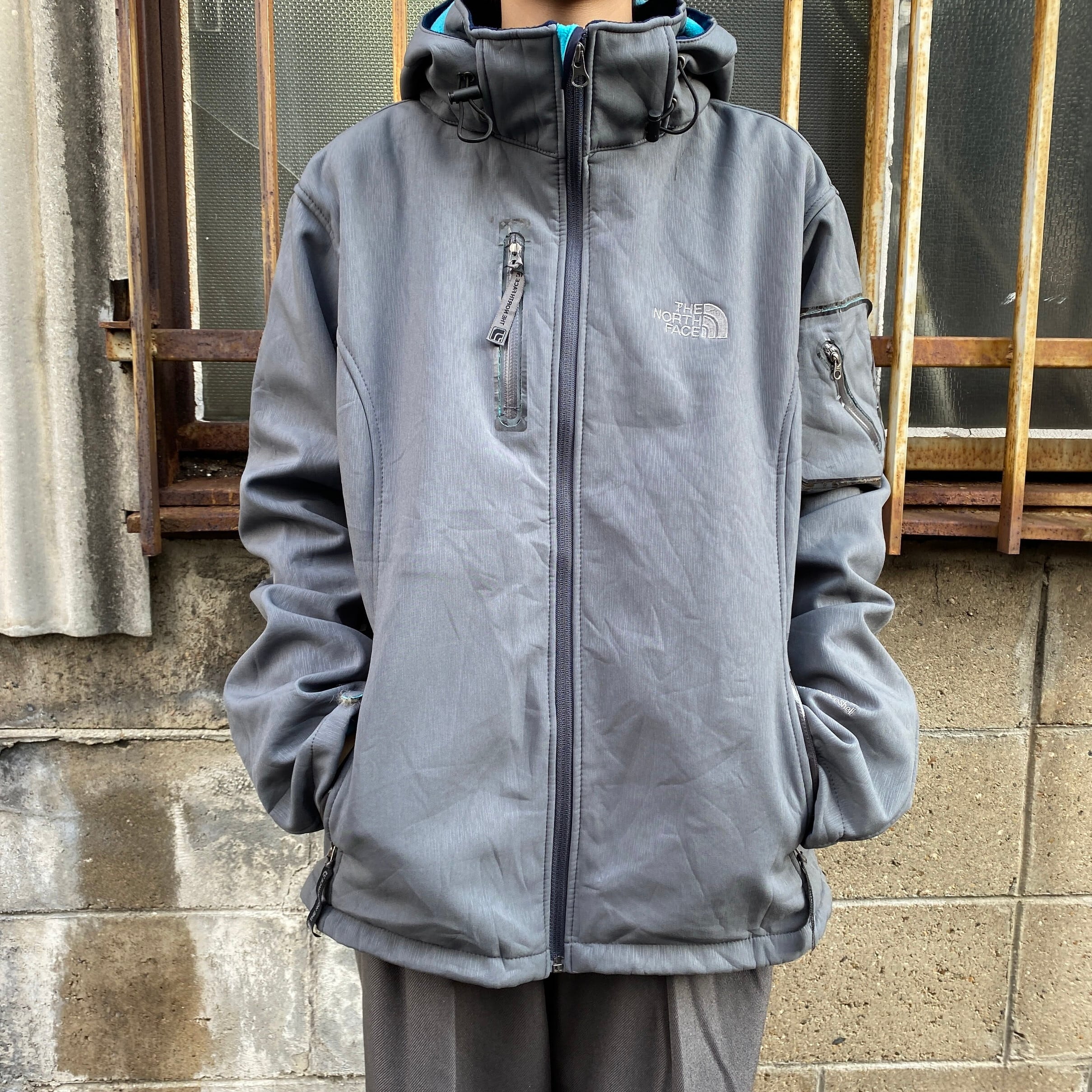 THE NORTH FACE ザ ノースフェイス ゴアテックス パフォーマンスシェルジャケット レディースXL 古着 GORE-TEX 防水  SUMMIT SERIES サミットシリーズ グレー 裏フリース フード着脱式 マウンテンパーカー【アウトドアジャケット】【cs2212-10a】 |  ...