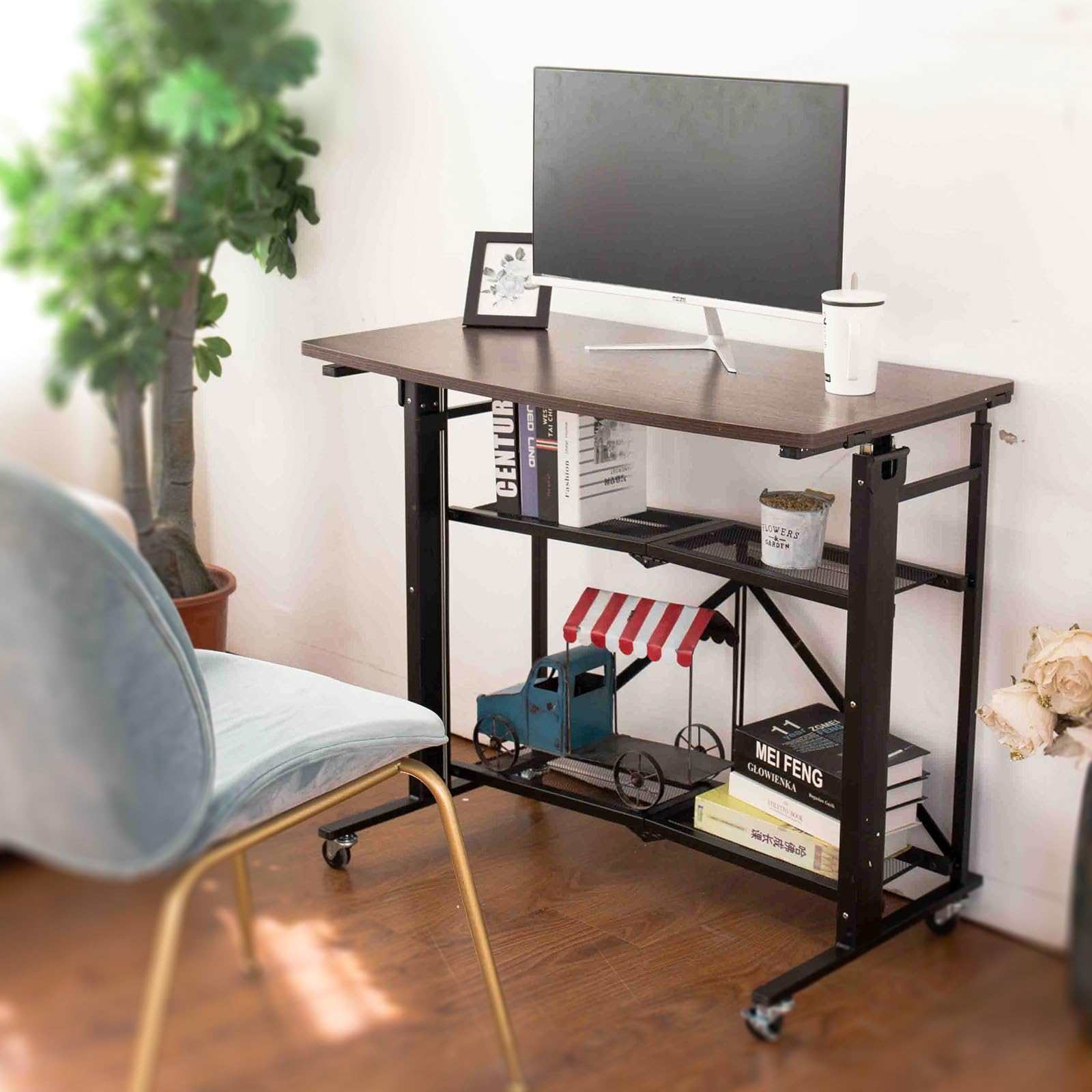 E-WIN スタンディングデスク 昇降デスク 【届いてすぐ使える