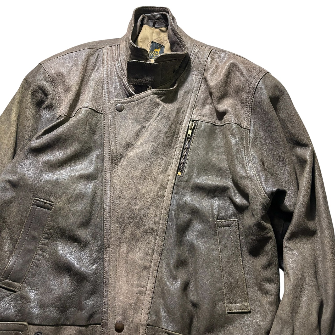 deerskin flap riders jacket