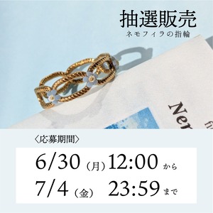 【抽選販売】溶けるアクセサリー/ネモフィラ/サージカルステンレス/指輪