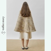 羽音をまとった影色：トンボケープジャケット《XU0284》