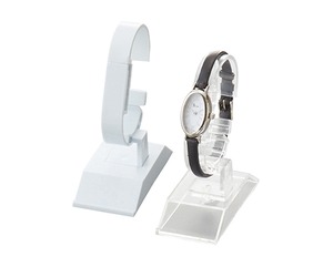 時計スタンドプラスチック製　時計ディスプレイスタンド　Cリング長さ角度調整可　1個単位　 AR-1968
