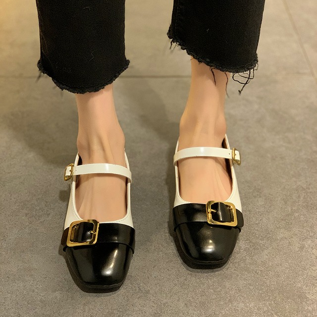 シングルレザーバックル 靴 シューズ 部族の婦人靴95948896749