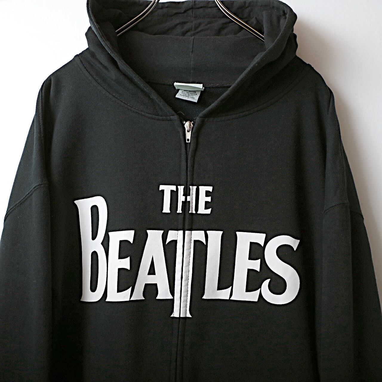 レア　ザ ビートルズ 黒パーカー The Beatles パーカー The Beatles / ビートルズ 裏毛 フルジップ