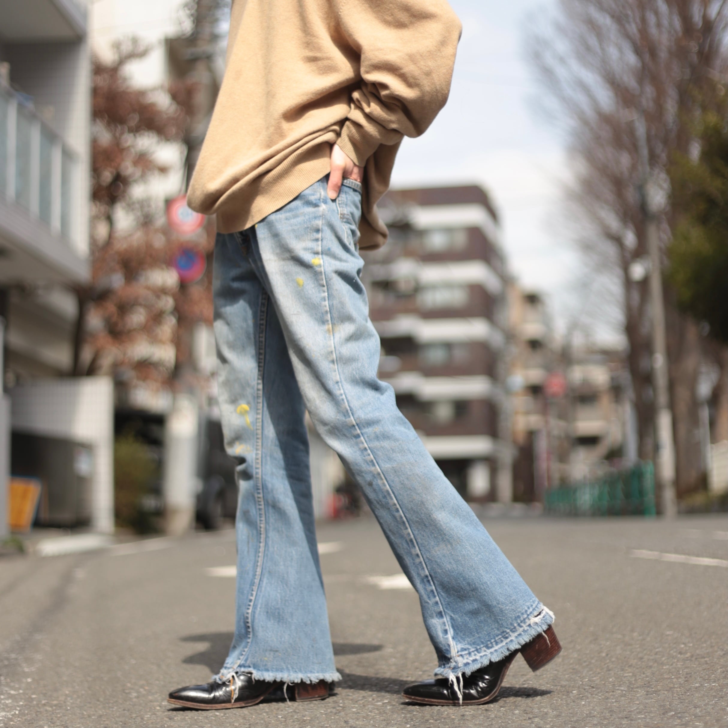 VINTAGE LEVIS 646 (big E) フレアデニムパンツ 【OT-2360】 | cv