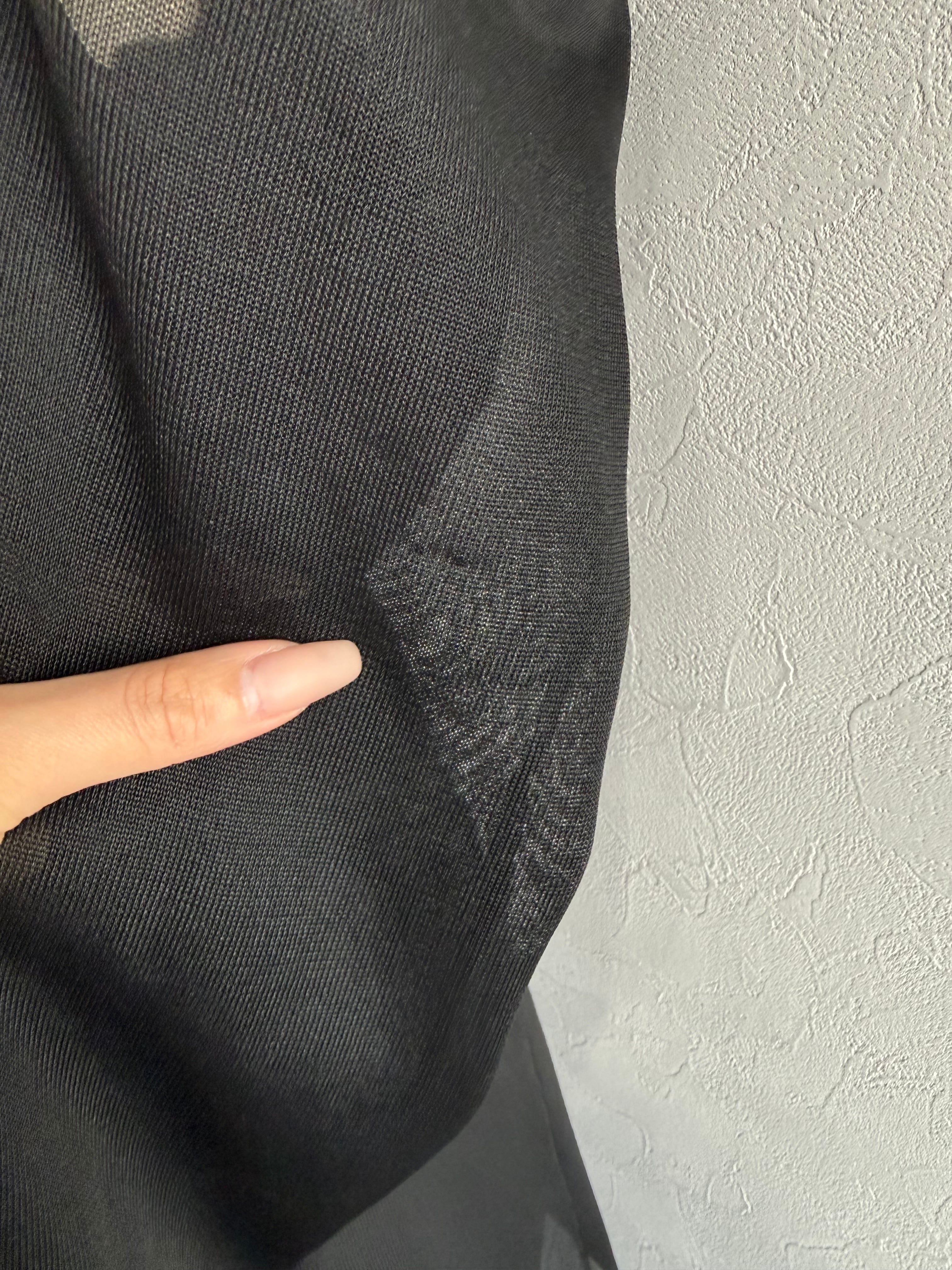 FETICO /SHEER COMBINED KNIT JACKET | eunoia maruyama