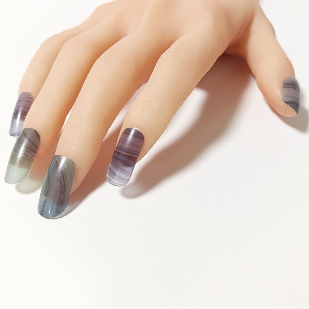 半硬化ジェルネイルシール「Gel nail stickers」007 Alcohol ink